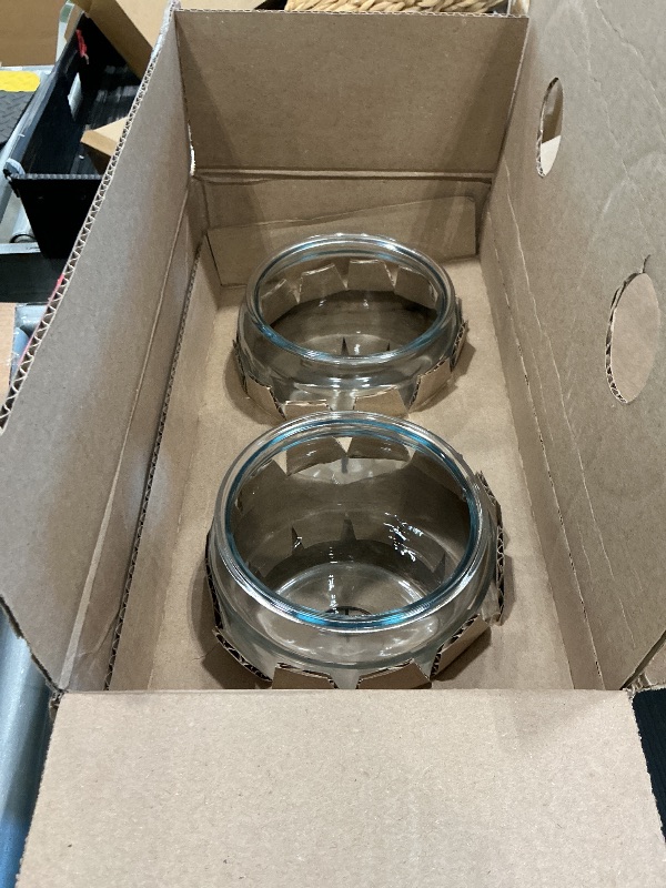 Photo 1 of *MISSING PARTS - See Clerk Notes*
Anchor Hocking Heritage Hill 1/2 Gallon Glass Jar with Lid, Set of 2