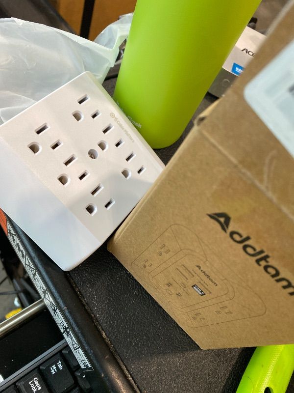 Photo 1 of *PARTIAL SET*
[ETL Listed] Cable Matters 2-Pack 6 Outlet Extender Wall Tap, 15A/1875W, Multi Plug Wall Outlet / 6 Way Plug Power Adapter