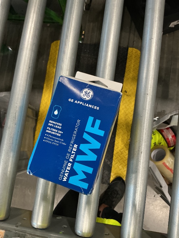 Photo 1 of GE MWF Refrigerator Water Filter, Genuine Replacement Filter, Certified to Reduce Lead, Sulfur, and 50+ Other Impurities, Replace Every 6 Months for Best Results, Pack of 1LPNO490889547

