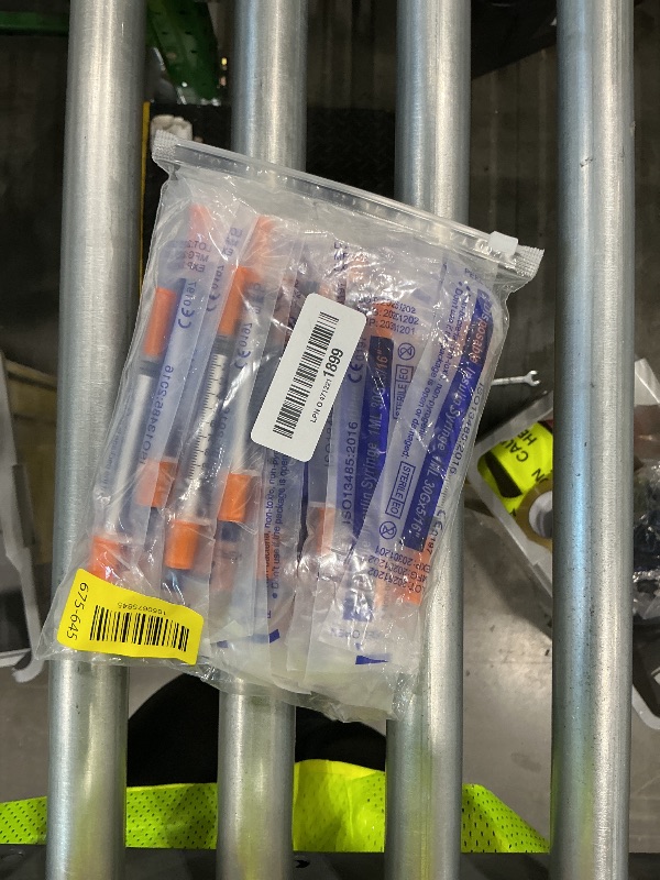 Photo 1 of 0.5ml Syringe with Needle,31G 0.5cc 5/16 Inch 8mm Needle and Syringe,Individually Wrapped,Pack of 30