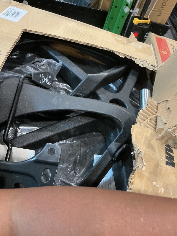 Photo 1 of ***PART 5 AND 6 NOT INCLUDED*** BestOffice | Ergonomic Office Chair | Mid-Back Swivel Desk Chair | Breathable Backrest & Lumbar Support | Adjustable Height | Sponge Seat | Rolling Wheels | Dark Black | for Adults & Women