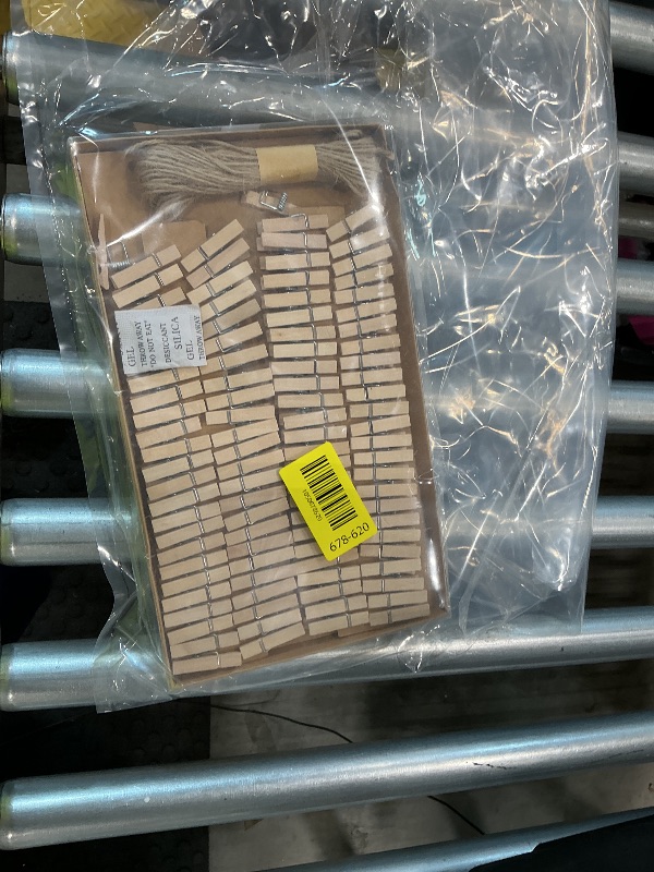 Photo 1 of 1.35 Inch Mini ClothesPins for Photo?100 Pcs? with 32 Feet Jute Twine?Mini Clothes Pins for Crafts,Wooden Small Clothes Pins for Pictures,Tiny Decorative Clothespins for Baby Shower(Natural Color)