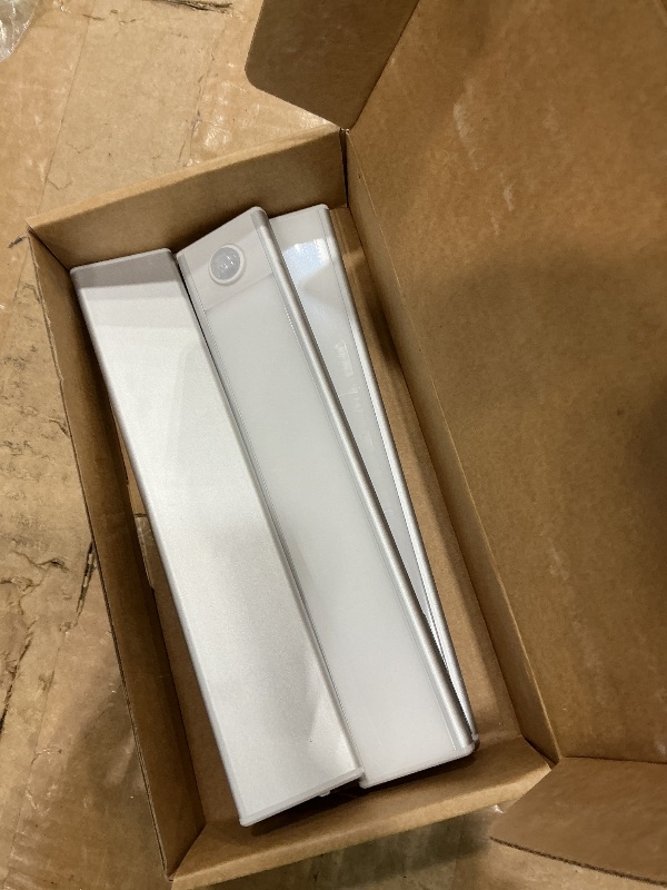 Photo 1 of ***MISSING 3*** 6 Pack Under Cabinet Lighting Wireless, 32 LED Rechargeable Battery Motion Sensor Light Indoor, Stick On Magnetic Closet Lights, Under Counter Lights for Kitchen, Stairs, White 8 in