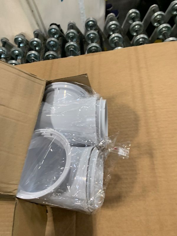 Photo 1 of *MINOR DAMAGE - USED*
90 Degree Dryer Vent Elbow(2 Pcs),Dryer Vent Duct Connector Kit,90 Degree Dryer Vent Tight-Fit Connector Elbow for 4 Inch Dryer Duct Vent Hose.