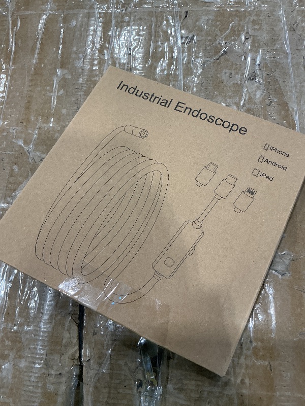 Photo 1 of [Dual-Lens] Endoscope Camera with Light,1920P HD Borescope with 8+1 Adjustable LED Lights, IP67 Waterproof Endoscope with Semi-Rigid Snake Cable, Inspection Borescope for iOS and Android-16.4ft