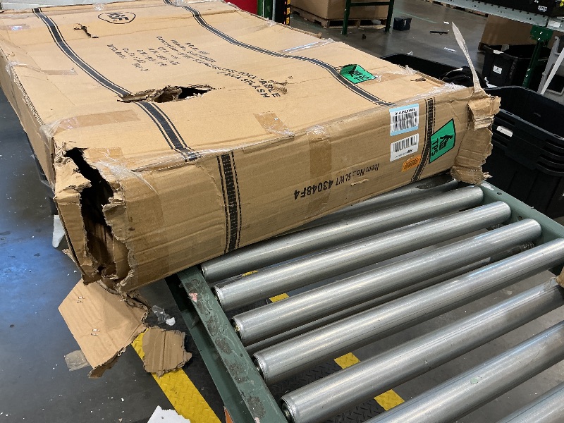 Photo 1 of *MISSING PARTS - See Clerk Notes*
FSE SLWT43048F4 Work Table, 30" x 48" x 35", 18 gauge/430 stainless steel flat top, 4" backsplash, turn-down edges, galvanized steel adjustable undershelf & legs, 1" adjustable plastic bullet feet, KD