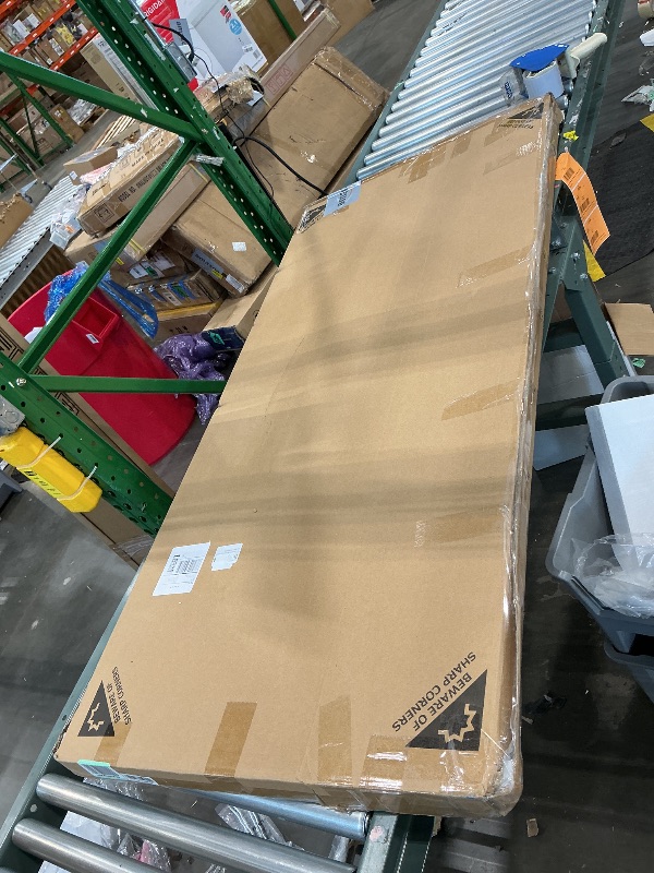 Photo 1 of ***MISSING PARTS***Lumizone Extra Tall Cat Gate 61.02" High Pressure Mounted Extra Wide 2025 New (17 Sizes) 1.37" Gap No Drilling Auto-Close One-Handed Operation Tall Pet Gate for Dogs(White, 61.02" H x 29.92"-34.24" W)