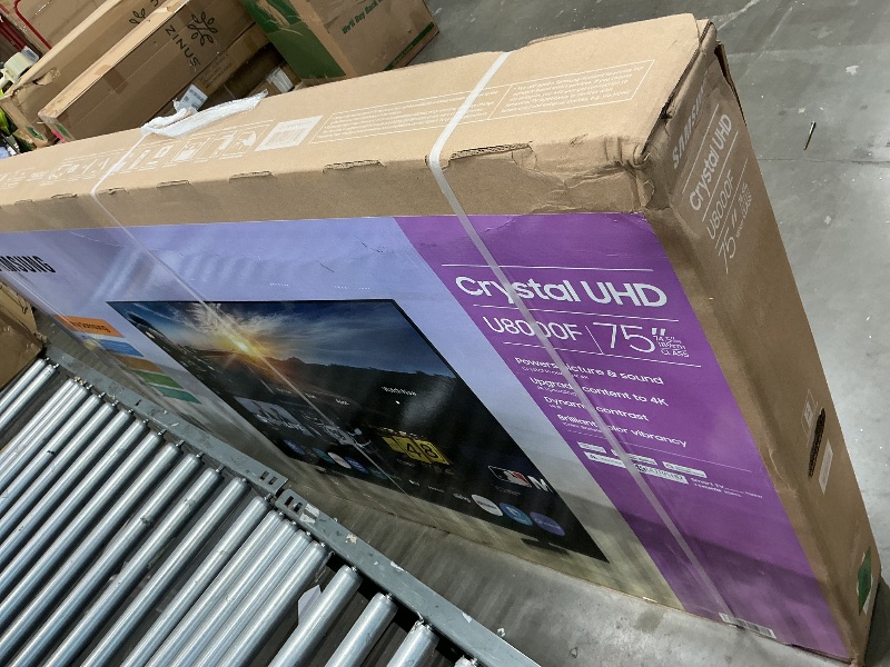 Photo 1 of **PARTS ONLY**Samsung 75-Inch Class Crystal UHD U8000F 4K Smart TV (2025 Model) Endless Free Content, Crystal Processor 4K, MetalStream Design, Knox Security, Alexa Built-in