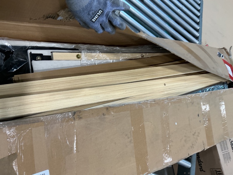 Photo 1 of ** MISSING PARTS**
LUBEDCY Full Size Upholstered Platform Bed Frame, Modern Beige Fabric Bed with Vertical Tufted Headboard, No Box Spring Needed, Sturdy Slat Support for Bedroom, Easy Assembly(Beige, Full)