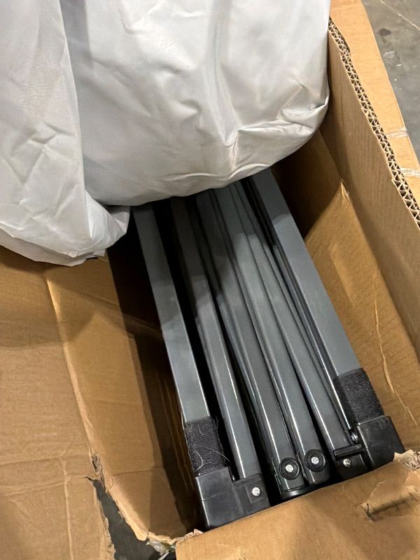 Photo 1 of **UNTESTED**
GDY 12x12 Pop Up Canopy Tent with 4 Sidewalls, Easy Set up with One Push Lift Gazebo with Wheel Bag and4 Sandbags,Carpas for Events, Parties,Camping, White.