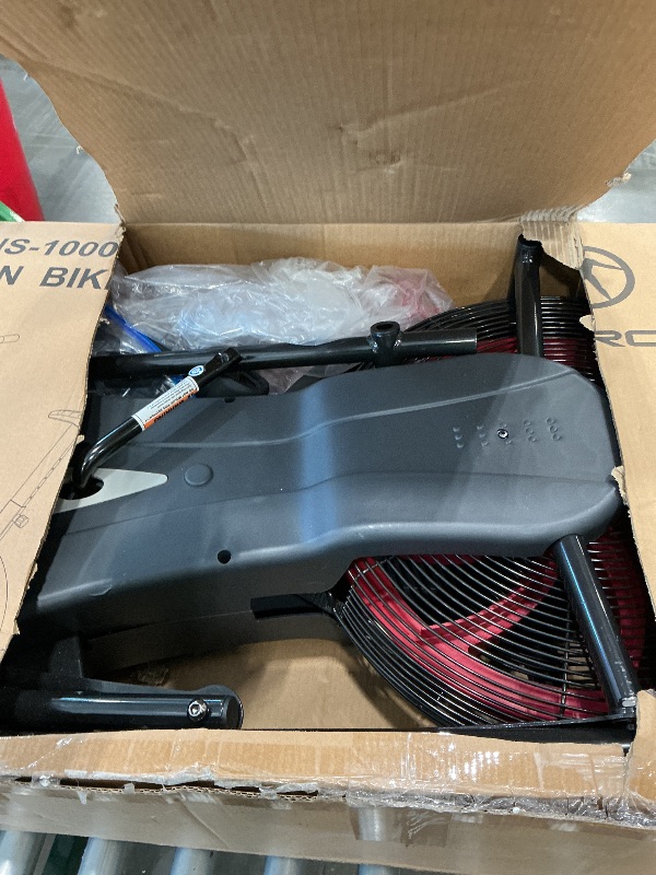 Photo 1 of ** SOLD AS IS NO REFUND/RETURN** SEE COMMENTS Marcy Fan Exercise Bike with Air Resistance System – Red and Black – NS-1000