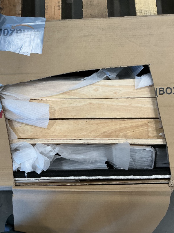 Photo 1 of **Partial Set**
Christopher Knight Home Marlo Boucle Upholstered Queen Size Bed Frame with Lights, Modern Queen Bed Frame with Headboard, Wooden Slats Support, Easy Assembly, No Box Spring Needed, Cream
