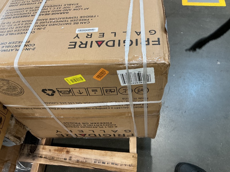 Photo 1 of *UNTESTED*
Frigidaire 7.0 Cu. Ft. Upright Convertible Fridge/Freezer, Reversible Door, Removable Glass Shelves, Adjustable Controls, Platinum Finish BRAND NEW ITEM STILL IN SECURITY STRAPS