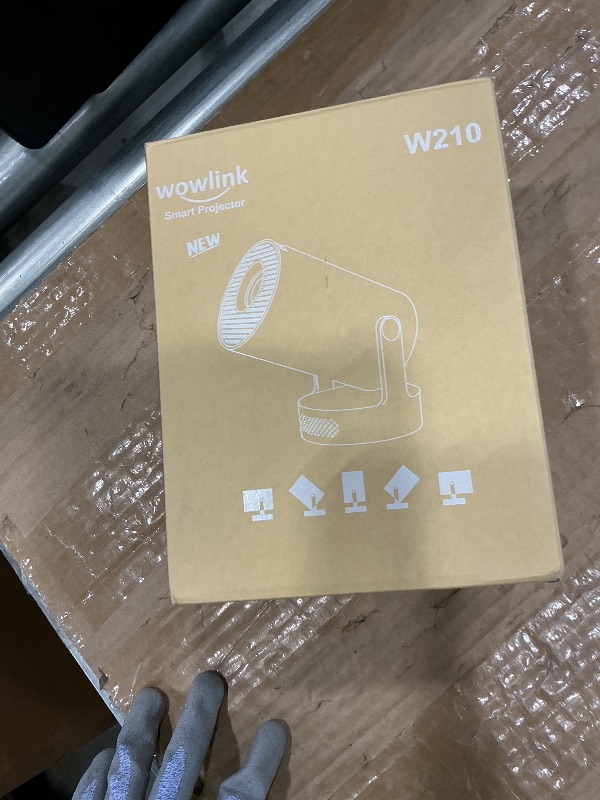 Photo 1 of [Built-in Apps & 2026 Upgraded] Mini Projector with WiFi 6 and Bluetooth 5.4 Support 4K 1080P Auto Keystone 180° Rotatable Projector Portable