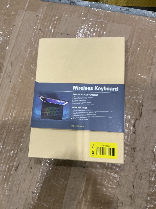 Photo 1 of *MINOR DAMAGE - USED*
KBCASE Touchpad Keyboard Case for iPad 9th/8th/7th 10.2 inch, Backlit Trackpad Keyboard, 360°Rotatable Case with Keyboard for iPad 9th/8th/7th Gen, with Pencil Holder (Rose Gold)