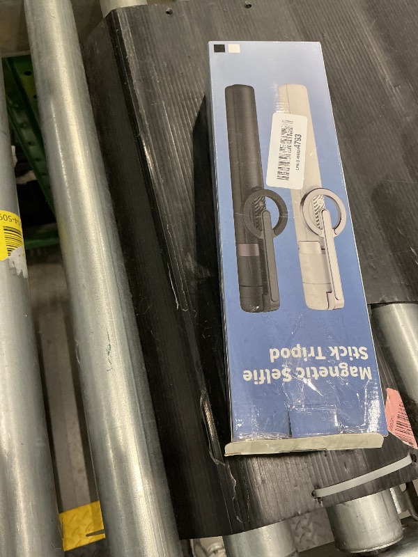 Photo 1 of ***MISSING MAGNETIC RING*** TONEOF 68" Magnetic Selfie Stick Tripod with Aluminum Strong Magnetic Holder for Magsafe, 360° Rotatable Travel Phone Tripod Stand with Metal Ring & Rechargeable Remote for iPhone/Android?Black?