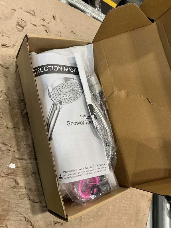 Photo 1 of SR SUN RISE Filtered Shower Head with Handheld High Pressure 9 Spray Mode Showerhead Detachable Shower Head Water Softener Filters Beads for Hard Water Remove Chlorine 1 Filter Chrome