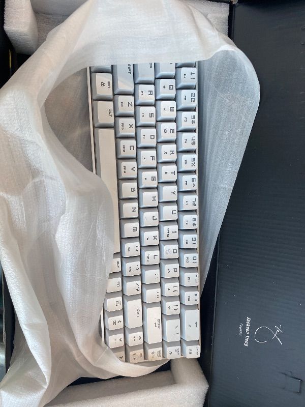 Photo 1 of ***DIFFERENT KEYBOARD*** ***SEE WAREHOUSE PHOTOS*** TECWARE Phantom+ Elite 87 Mechanical Gaming Keyboard | RGB LED Backlit | Hot Swappable Wraith Red Switches | 87 Key TKL Layout | Thocky Sound Profile | Tri-Mode Wireless Bluetooth/2.4GHz | White