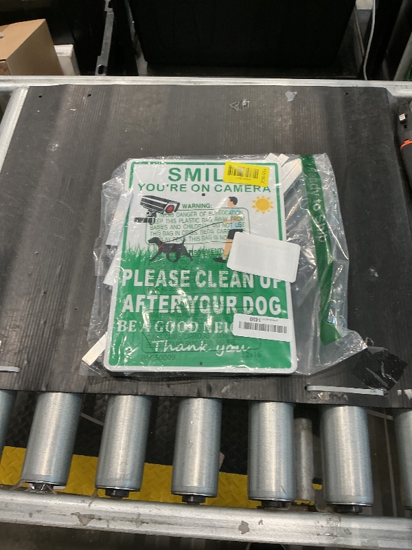 Photo 1 of (2 Pack) Clean Up After Your Dog Signs, Please Pick Up After Your Dog Sign for Yard, No Pooping Dogs Signage for Yards, 8x28 Heavy Duty Aluminum Weather Resistant and Easy to Install with Stake (Green)