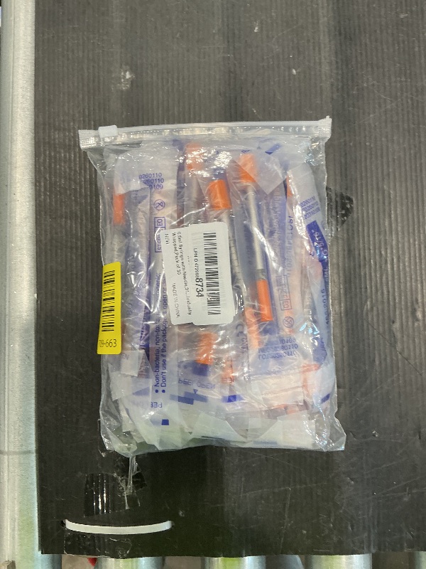 Photo 1 of 0.5ml Syringe with Needle,31G 0.5cc 5/16 Inch 8mm Needle and Syringe,Individually Wrapped,Pack of 30