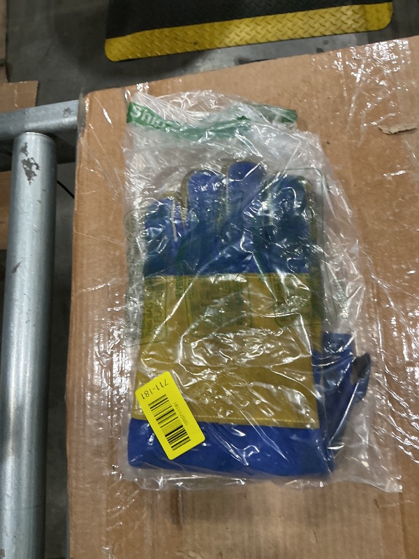 Photo 1 of **MAJOR DAMAGE**
RAPICCA Welding Gloves Fire Heat Resistant: Blue 16IN 932? - Fireproof Leather For Stick Mig Flux-Core Welder Forge Blacksmith Fireplace Wood Stove Fire Pit Grill Oven Furnace Handling Dry Ice