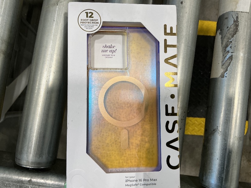 Photo 1 of **MAJOR DAMAGE**
Case-Mate Soap Bubble iPhone 16 Pro Max Case [Compatible with MagSafe] - Liquid Glitter Phone Case with 12ft Drop Protection - Premium Magnetic Cover for iPhone 16 Pro Max - Iridescent Waterfall