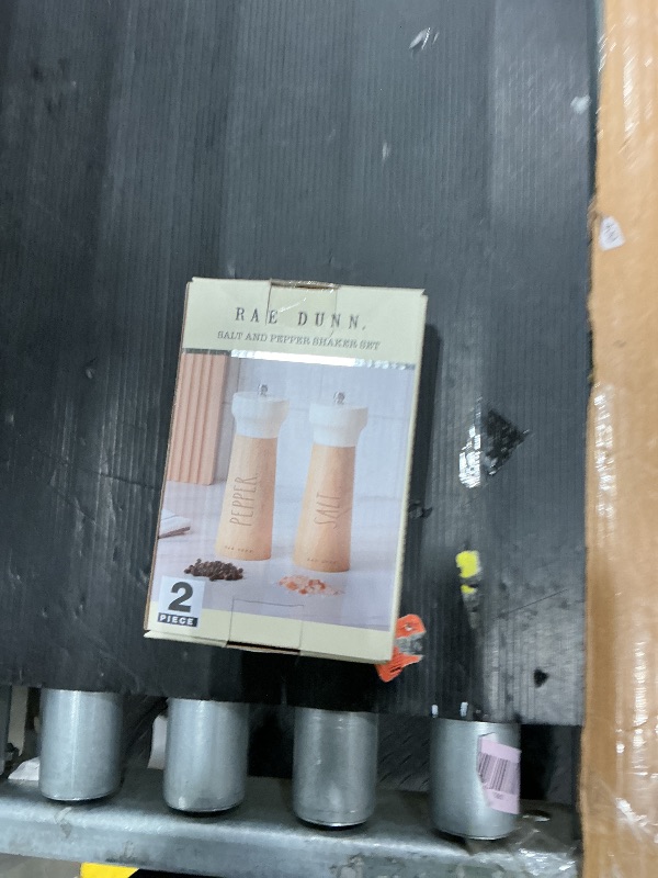 Photo 1 of ** SOLD AS IS NO REFUN/RETURN**
Rae Dunn Salt and Pepper Grinder Set of 2 - Bamboo Sea Salt Pepper Grinder - Classy Salt and Pepper Shakers - Pepper Mill & Salt Mill, Cream