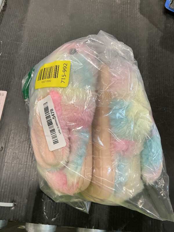 Photo 1 of *MISSING PARTS - See Clerk Notes*
Fadezar Toddler Rabbit Winter Slippers - Soft Plush Indoor Bunny Slippers for Girls & Boys Full Wrapped Colorful 10.5-11 little kid CN 180