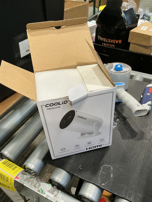 Photo 1 of [Built-in Apps & 2026 Upgraded] Mini Projector Support 4K 1080P Auto Keystone 180° Rotatable with WiFi 6 and Bluetooth 5.4, Projector Portable Compatibile with HDMI/TV Stick/Memory Stick/Laptop-White