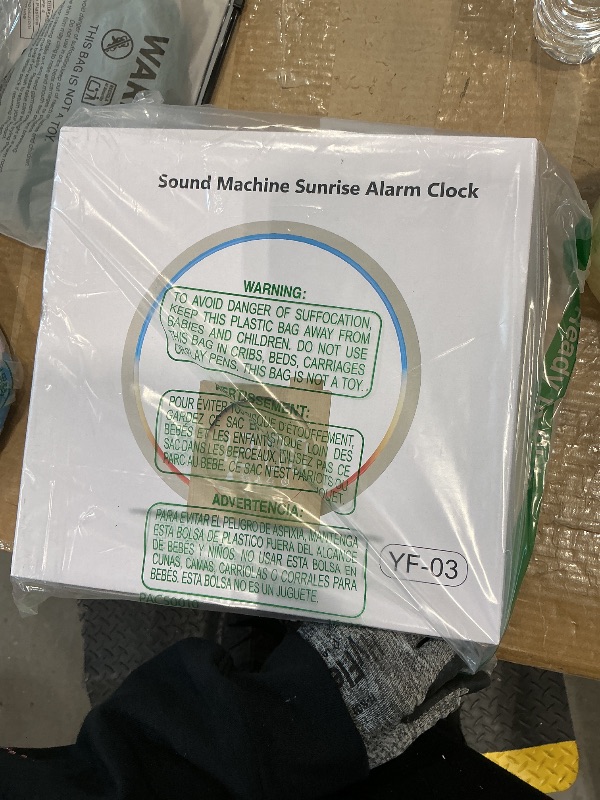 Photo 1 of ***MISSING POWER CABLE*** Sunrise Alarm Clock, White Noise Sound Machine, Alarm Clocks for Bedrooms with 12 Color Ambient Nightlight, White Noise Machine with 30 Soothing Sounds, Gifts for Adults, Kids, Couples and Friends