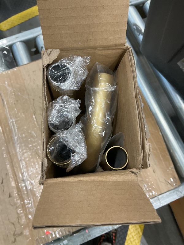 Photo 1 of *UNTESTED*
TANGWIN Gold Wrap Around Curtain Rods for Windows 28 to 60:Blackout Heavy Duty Adjustable Curtain Rod Room Darkening Modern Industrial Curved French Return Metal Drapery Rods Easy Install Brass Gold