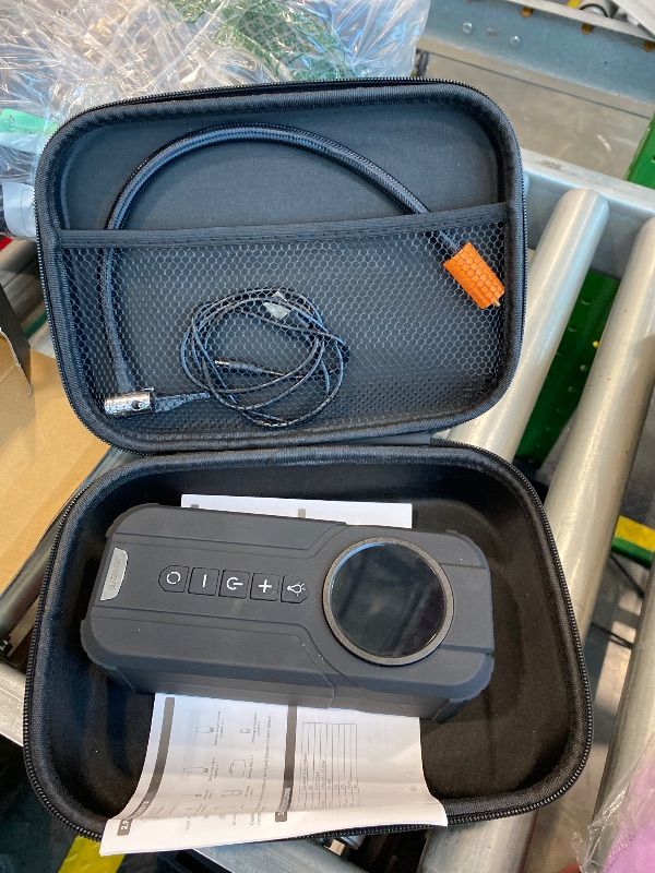 Photo 1 of ***MISSING JUMP CABLES*** 4000A Jump Starter with Air Compressor, 150PSI Battery Jumper Starter Portable for All Gas and 10.0L, 12V Car Jump Starter with Jumper Cable 3 Modes Flashlight and EVA Bag