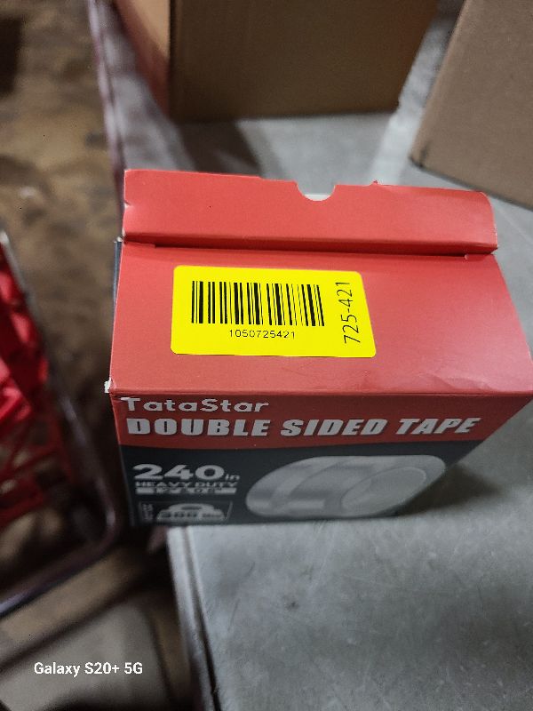 View 2 of 2 Rolls Double Sided Tape Heavy Duty - 240" x 1.2" & 0.8" - Removable Nano Tape for Poster Carpet Picture Hanging Strip Rug Wall Outdoor - Clear & Strong Adhesive Multipurpose Mounting Tape - 20 Feet