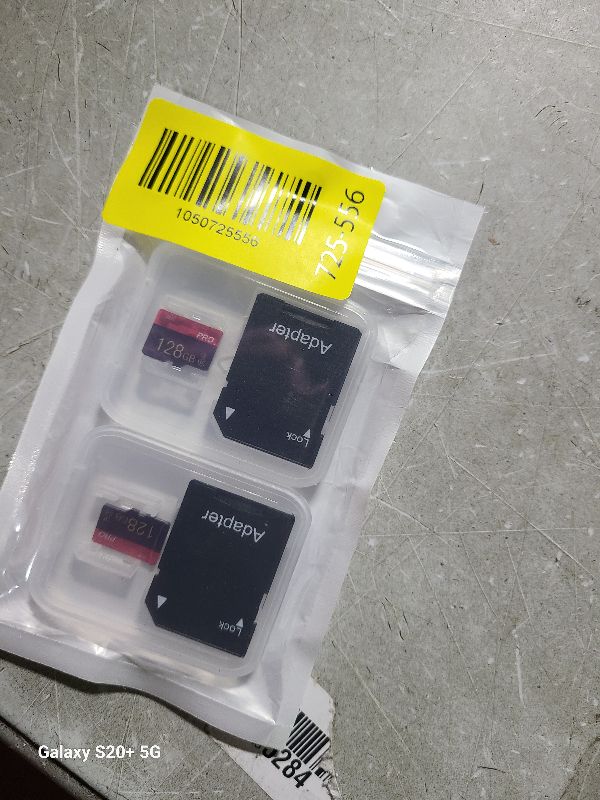 Photo 1 of 2 Pack Micro Memory Card 128GB Class 10 with Adapter High Speed Memory Card for Tablet,Drone