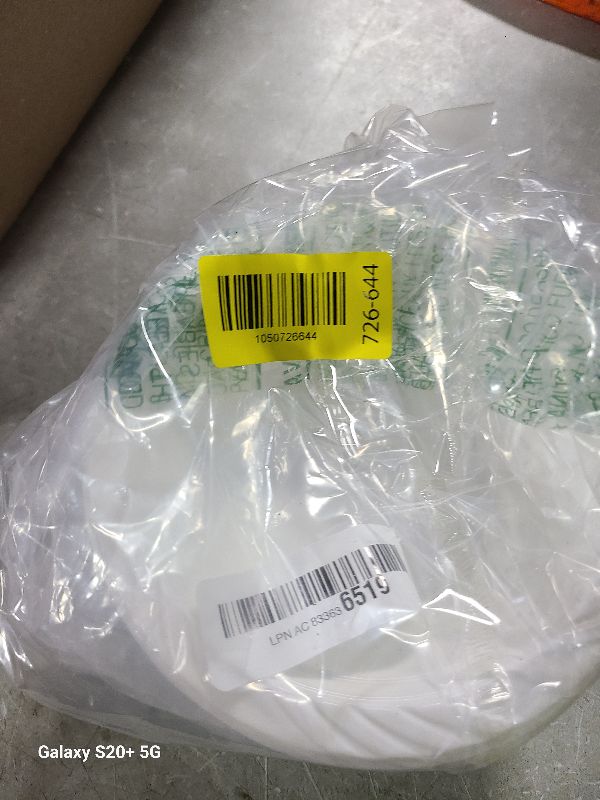 Photo 1 of 100 Count Disposable 12 ounce White Plastic Soup Bowls