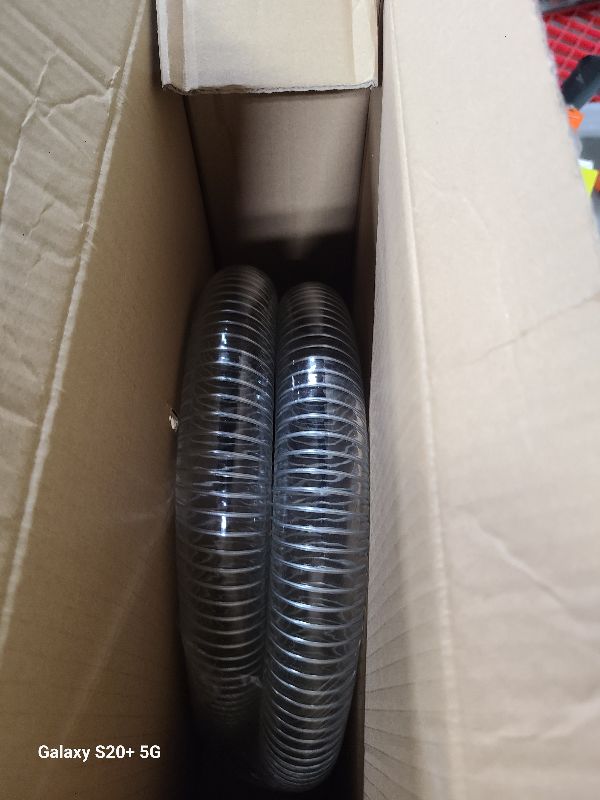 Photo 1 of 1-1/4"id-5ft PVC Reinforced Tubing Steel Wire Suction Flexible Hose Vinyl Tubing Heavy Duty PVC Vacuum Hose Drain Fuel Oil Gas Water for Marine Bilge Pump Pond Spa