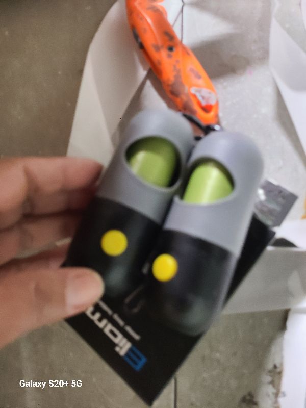 Photo 1 of 2 Pack Dog Poop Bag Dispenser with Built-in LED Flashlight, Pet Waste Bag Holder for Leash with Carabiner Clip for Lead Leash, 2 Rolls Leak-proof Doggy Waste Bags for Dog Walking, Grey