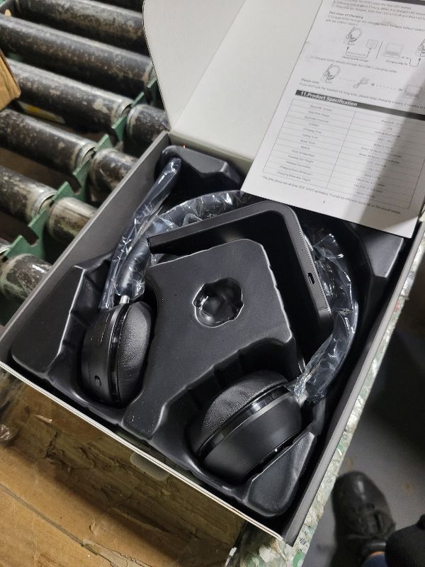 Photo 1 of (Upgraded Version) Wireless Headset, Bluetooth Headset with Noise Cancelling Microphone, Best Headphones with Mic Mute & USB Dongle for PC/Computer/Laptop/Cell Phones/Remote Work/Call Center