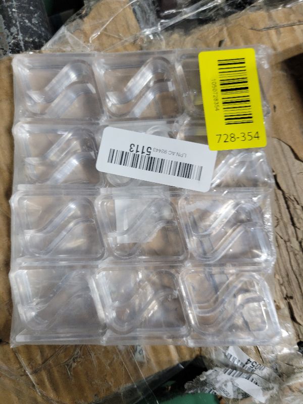 Photo 1 of 24 Pieces Transparent Clear Tablecloth Clips, Plastic Table Cloth Clips?Windproof Table Cover Holder Clamps?Table Cloth Holder for Christmas Home Wedding Party Indoor Outdoor Camping Picnic(24, Small)