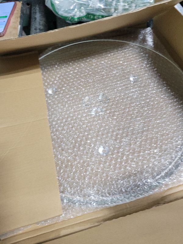 Photo 1 of 13.5" Microwave Glass Turntable Plate Compatible with 5304509621 Frigidaire microwave plate WB39X10032 GE microwave plate replacement JVM3106 WB49X10002 13 1/2" Samsung Microwave Plate DE74-20016A