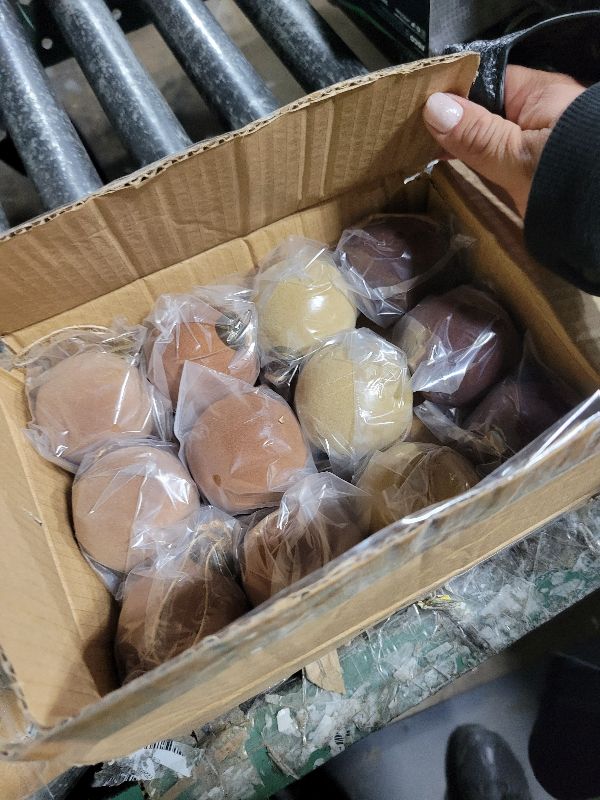 Photo 1 of 12PCS Light Scented Velvet Christmas Balls Ornament Shatterproof Velvet Xmas Tree Baubles Hanging Pendant for Winter Party Holiday Home Gift Office Yard Decor(Gradient Brown,2.36'')