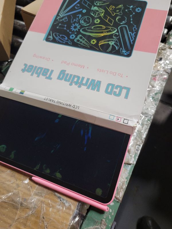 Photo 1 of 16 Inch LCD Writing Tablet for Kids [Upgraded], Electight Colorful Doodle Board, Eye Protection Drawing Tablet with High Brightness, Birthday Gift & Trip Toy for 3-8 Years Old Boys and Girls (Pink)