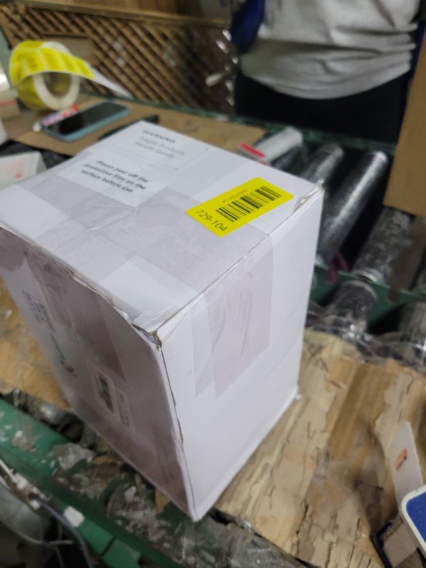 Photo 1 of 1 Pcs Adjustable Label Dispenser 3 Disks Sticker Roll Holder Sticker Dispenser Label Roll Holder Acrylic Tape Organizer Stand for Office Home Desktop(Transparent)