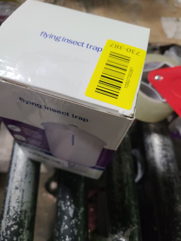 Photo 1 of 2 Flying Insect Traps & 2 Cartridges - Compatible with ZEVOM364A Refill - Plug in Fruit Fly Trap for Indoor - Bug Catcher for Gnats, House & Fruit Flies - Use in Any Room (2 Device & 2 Cartridges)