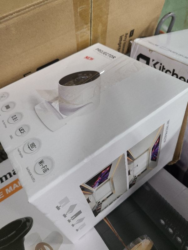 Photo 1 of [Electric Focus]Mini Portable Projector with 4K Support, Bluetooth 5.4 WIFI6, 5watt Sound Base Speaker, 260 ANSI, Android 11, 210° Rotation , Auto Keystone Correction Video Projector HY300 PLUS