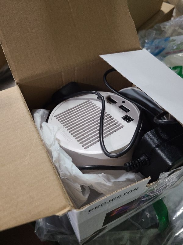 Photo 1 of [Electric Focus]Mini Portable Projector with 4K Support, Bluetooth 5.4 WIFI6, 5watt Sound Base Speaker, 260 ANSI, Android 11, 210° Rotation , Auto Keystone Correction Video Projector HY300 PLUS