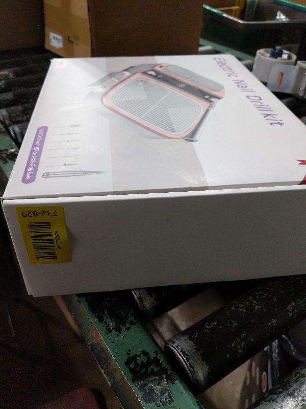 Photo 1 of 2-in-1 Nail Dust Collector & Electric Nail Drill File, Cordless Nail Machine with Stepless Speed Forward Reverse, 5 Suction Mode 4000RPM Dust Collector Nail Tech 6000mAh Rechargeable for Home Salon