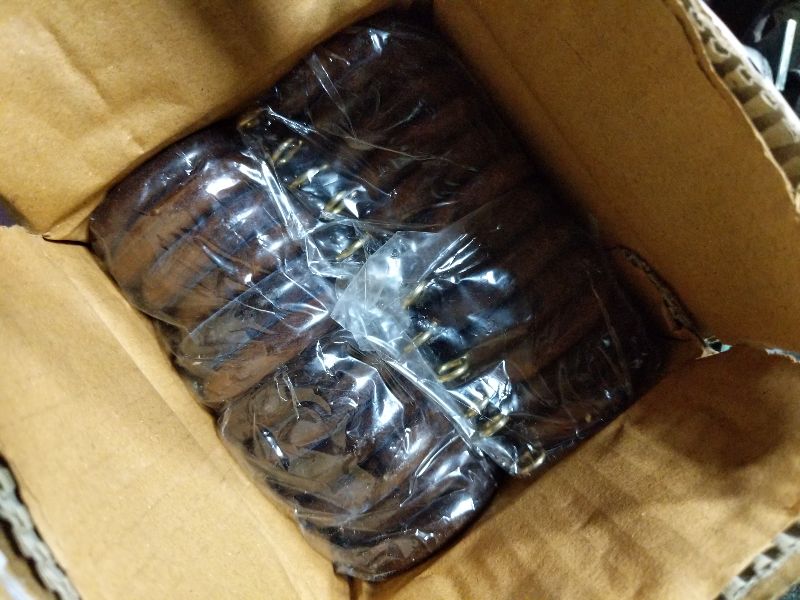 Photo 1 of 2 Inch Wooden Drapery Curtain Rod Rings, 24 Pcs for 1 inch Rod Pole, 1.25 INCH Inner Dia, Natural Rosewood (24, 1.25 INCH Inner Dia)