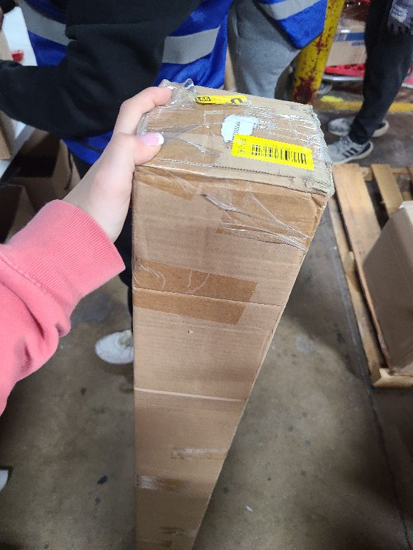 Photo 1 of 1 Pcs 3.5x48 Inch Solid Red Oak Square Newel Post with a Single Groove Notched Wood Balusters, Stair Railing Interior for Staircase Remodeling