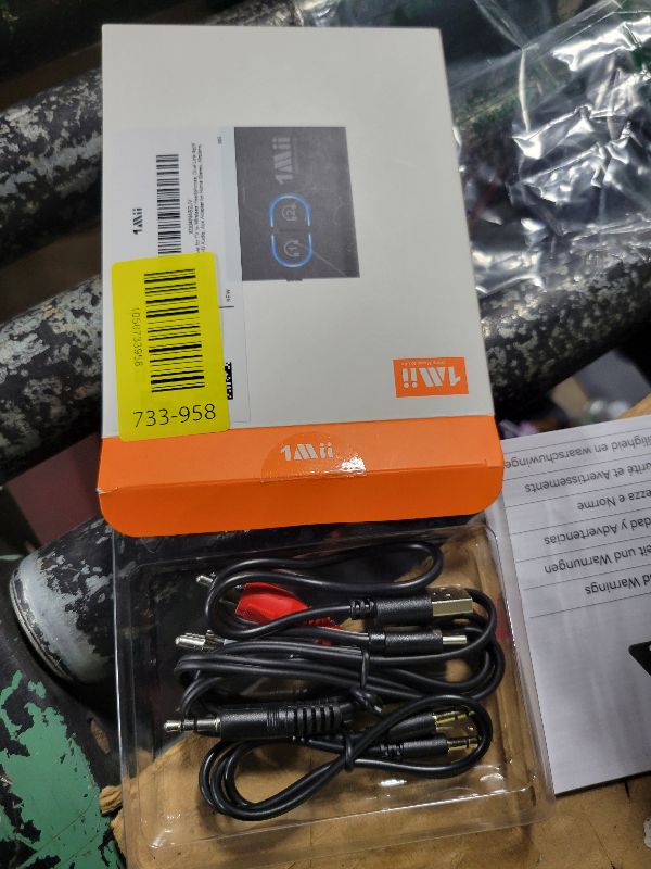Photo 1 of 1Mii Bluetooth 5.3 Transmitter Receiver for TV to Wireless Headphones, Dual Link AptX Adaptive/Low Latency/HD Audio, Aux Adapter for Home Stereo, Airplane, Boat, Gym